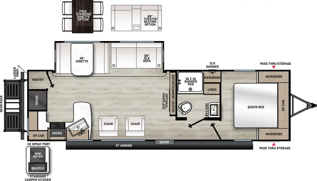2027 Coachmen Catalina Legacy Edition 283RKS floor plan