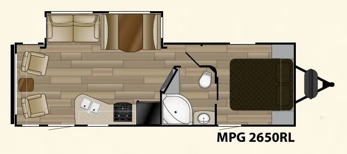 2017 Cruiser RV MPG 2650RL floor plan