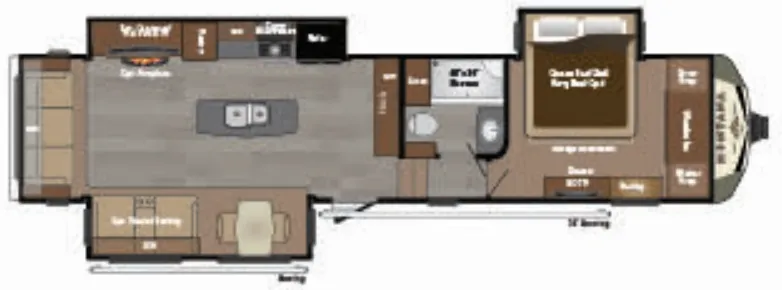 Keystone Montana 3610RL floor plan
