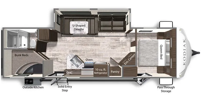 Dutchmen Kodiak Ultra-Lite 289BHSL floor plan