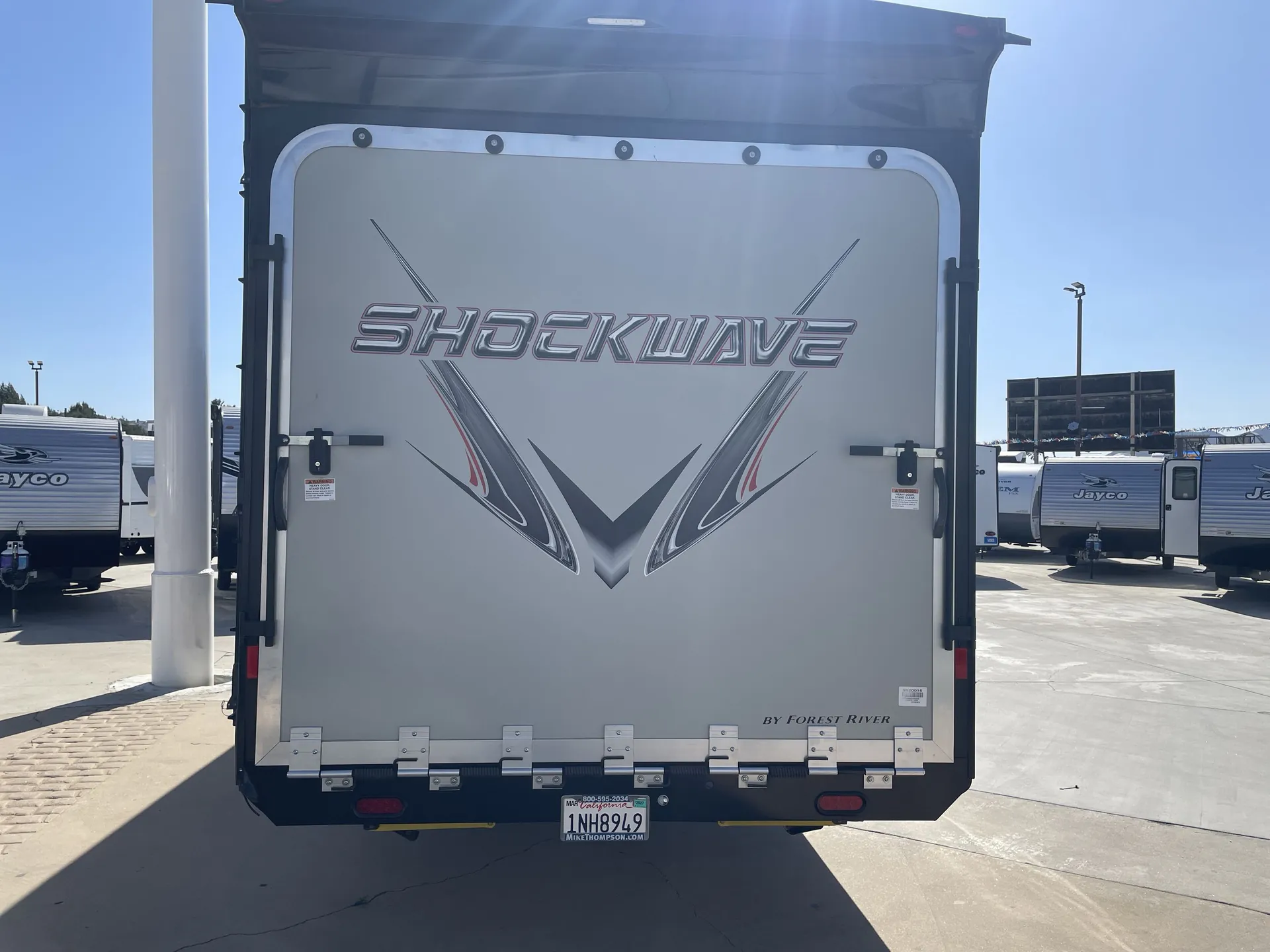 2020 Forest River Shockwave 31KSGDX — backside