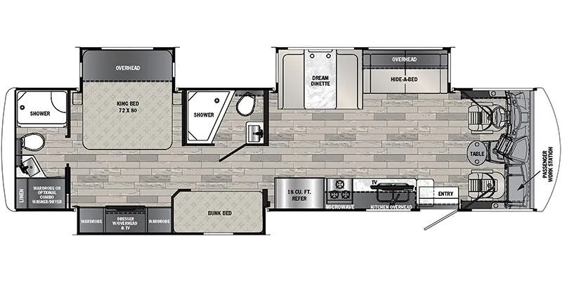 2024 Forest River Georgetown 5 Series GT5 36B5 - Floor plan