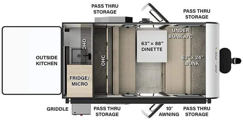 2025 Forest River Flagstaff E14DA - Floor plan