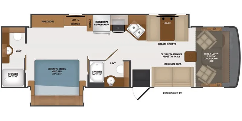 2025 Fleetwood Flex 32S - Floor plan