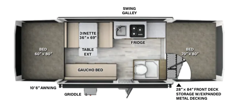Forest River Flagstaff SE 228BHSE floor plan