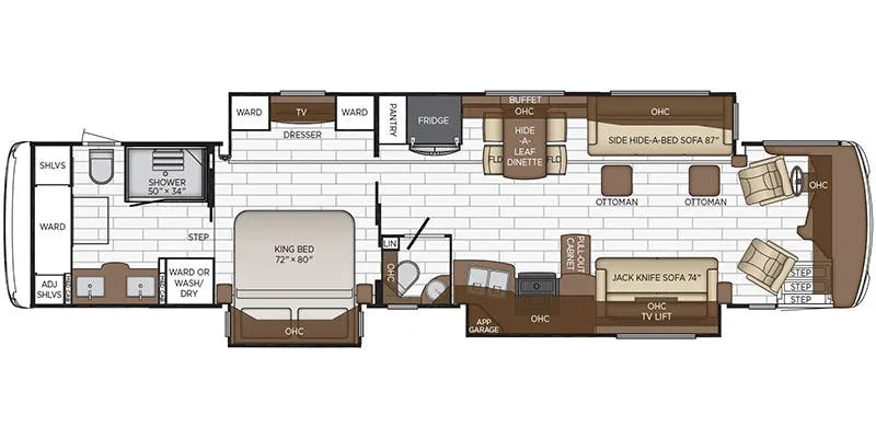 2014 Newmar Dutch Star 4369 floor plan