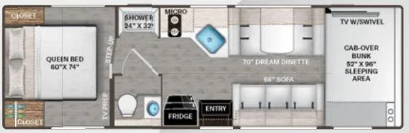 Thor Motor Coach Geneva 28VZ floor plan