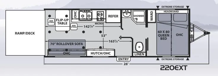 Coachmen Apex Nano 220EXT floor plan