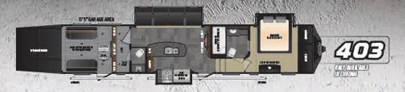 Keystone Fuzion 403 floor plan