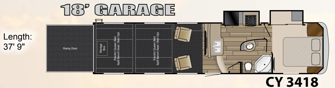 Heartland Cyclone 3418 floor plan