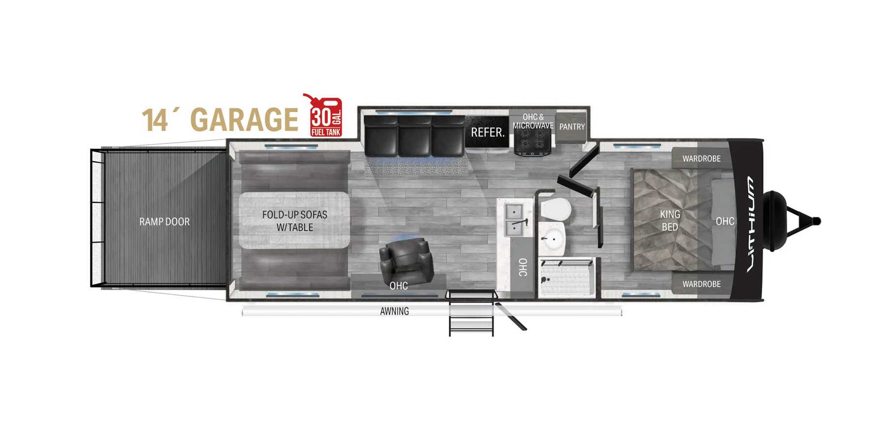 Heartland Lithium 2714S floor plan