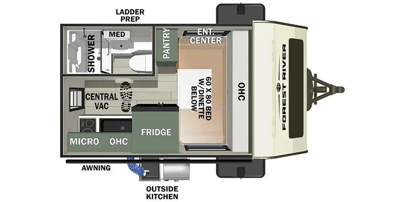 2025 Forest River No Boundaries 18 Series NB18.1 - Floor plan
