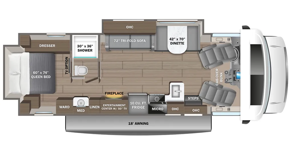 2027 Jayco Greyhawk 30Z floor plan