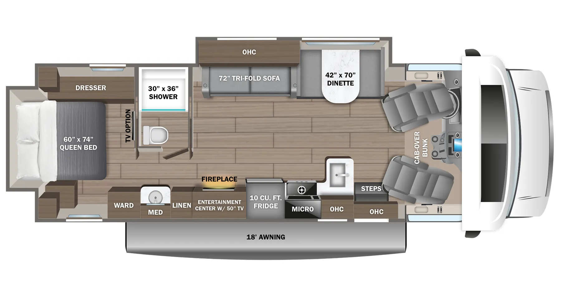 Jayco Greyhawk 30Z floor plan