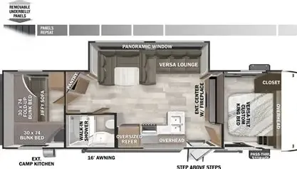 2023 Forest River Salem Cruise Lite 273QBXL - Floor plan