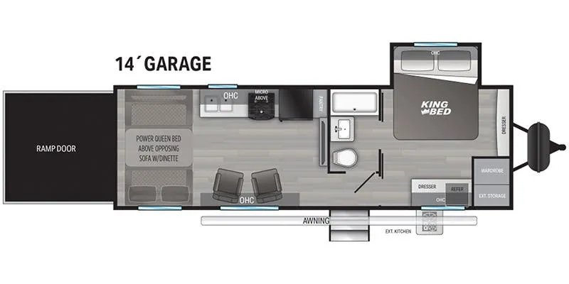 Cruiser RV Stryker ST-2714 floor plan