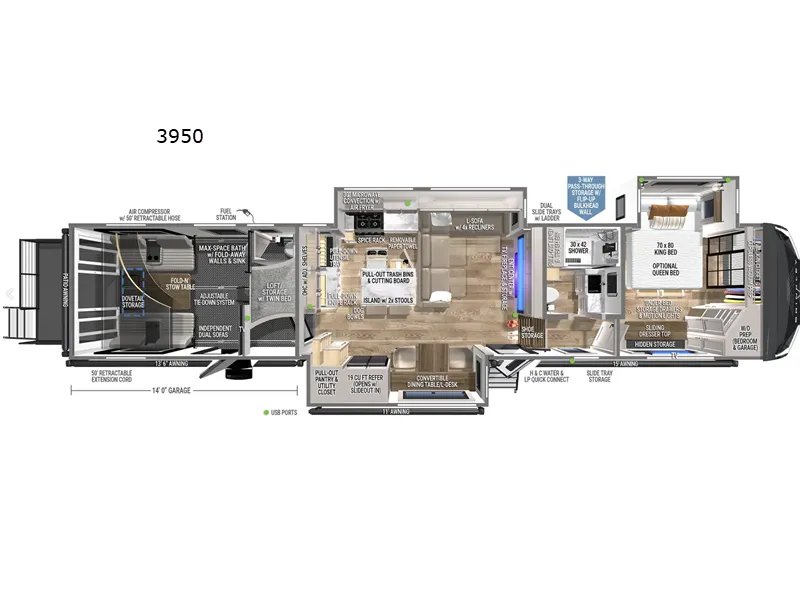 2026 Brinkley Model G 3950 - Floor plan