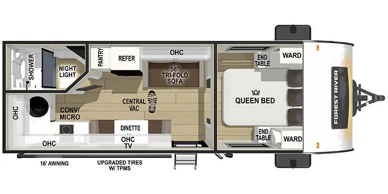 2026 Forest River R-Pod RP-205 - Floor plan