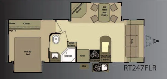 Highland Ridge Open Range Roamer RT247FLR floor plan