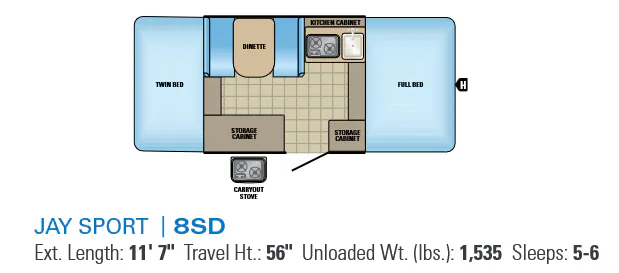 Jayco Jay Sport 8SD floor plan