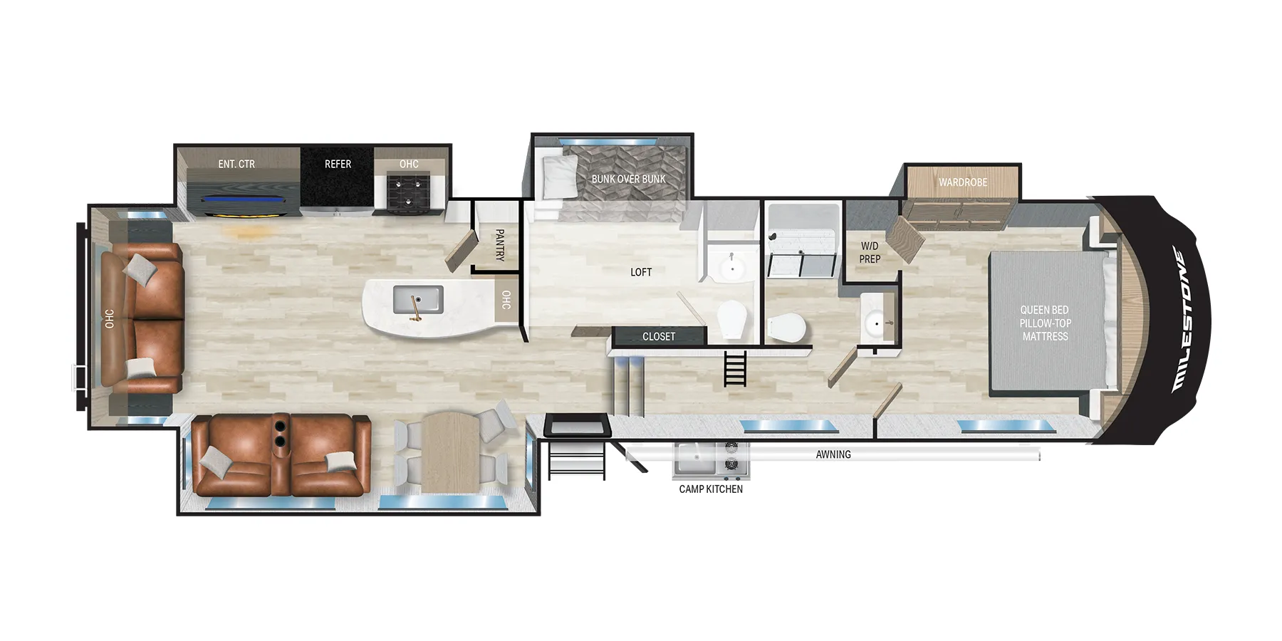 Heartland Milestone 377MB floor plan
