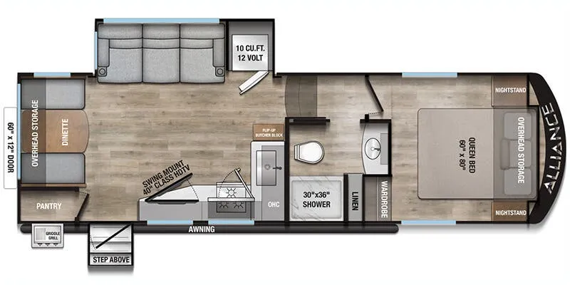 2026 Alliance RV Avenue 26RD floor plan