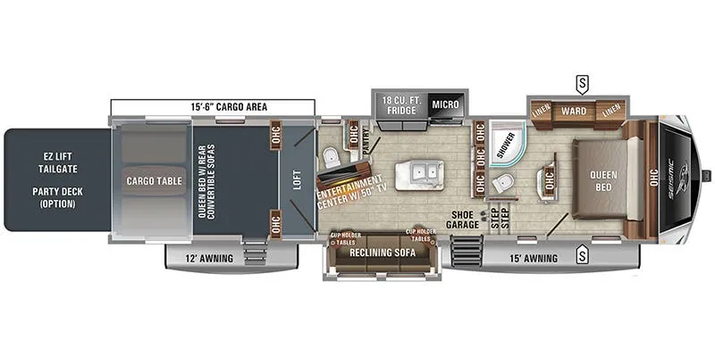 2021 Jayco Seismic 3815 - Floor plan