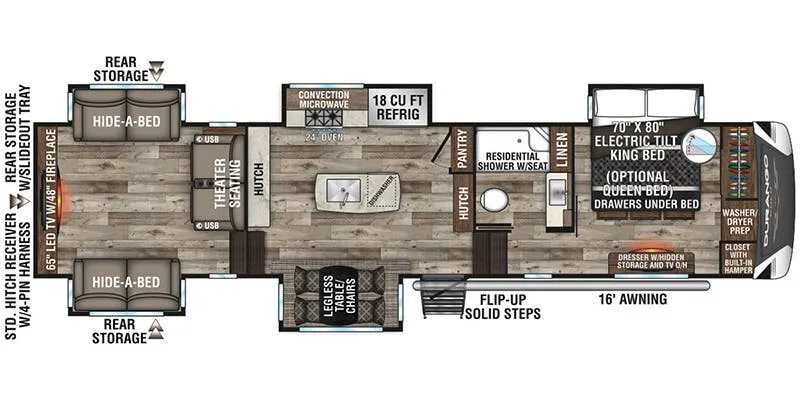 K-Z Durango Gold G381REF floor plan