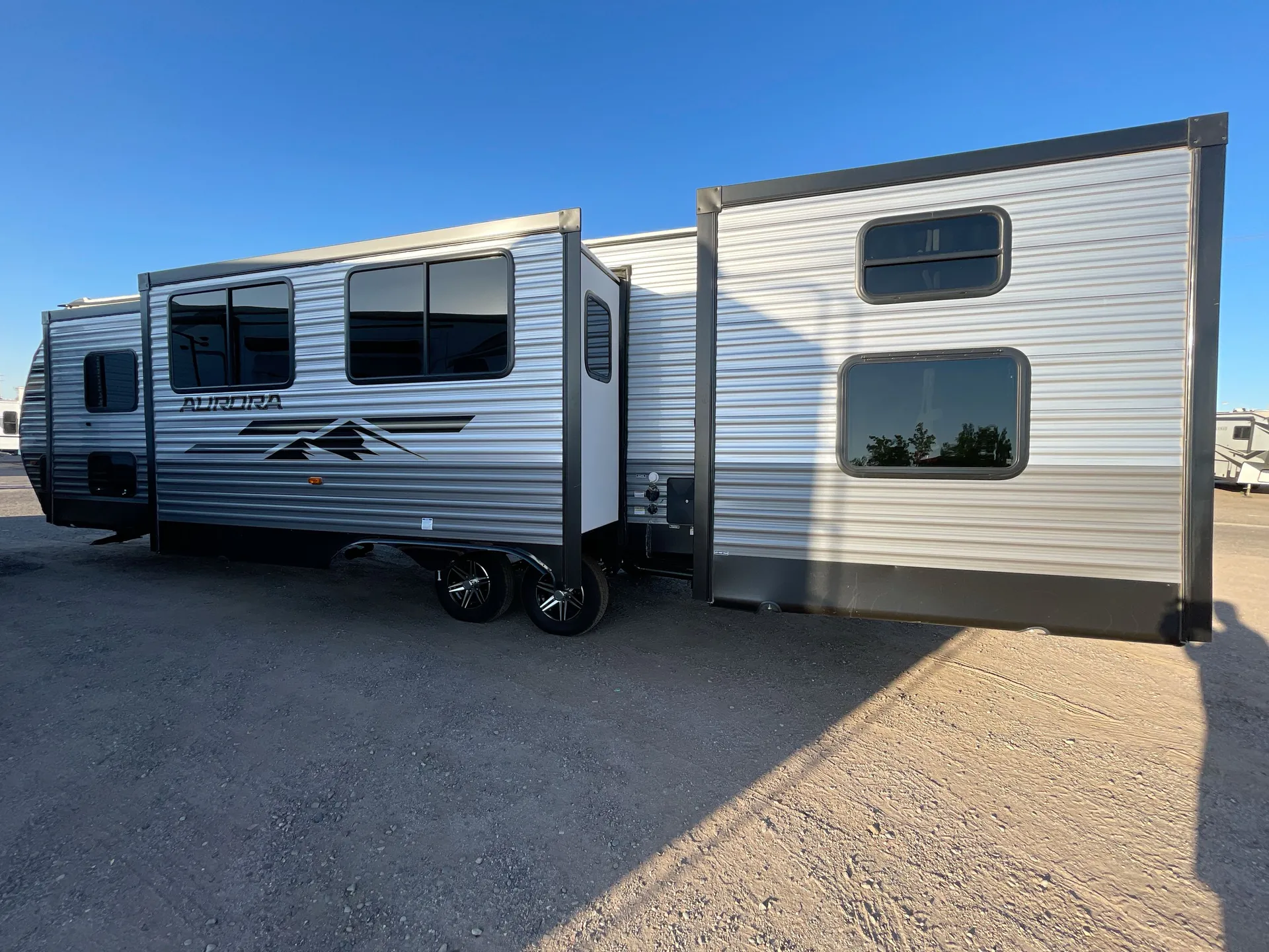 2025 Forest River Aurora 34BHTS — off campside