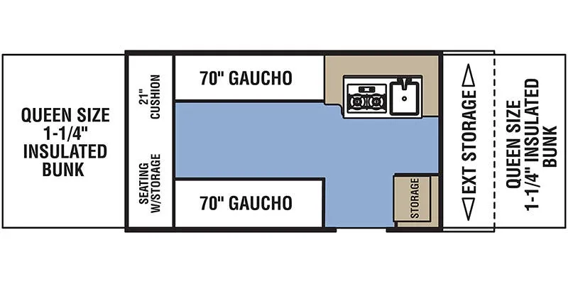 Coachmen Clipper LS 128LS floor plan