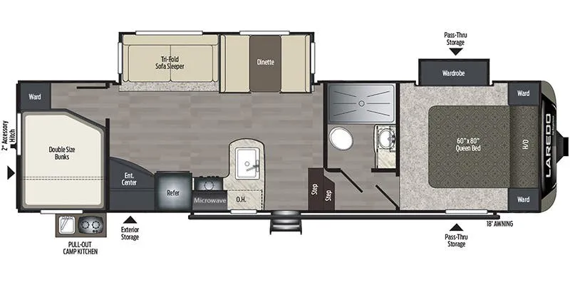 Keystone Laredo 285SBH floor plan
