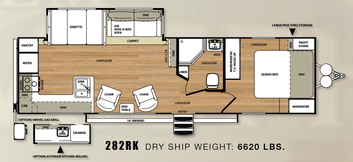 Forest River Salem Hemisphere Lite 282RK floor plan