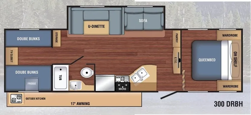 Braxton Creek LX 300DRBH floor plan