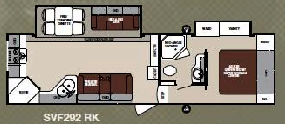 Forest River Surveyor SVF292 RK floor plan