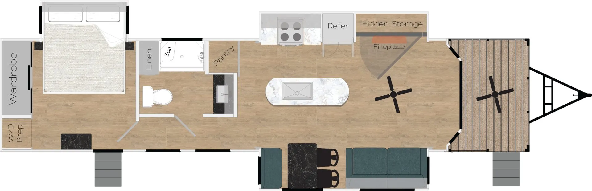 Recreation by Design Bay Point BP-39 P floor plan
