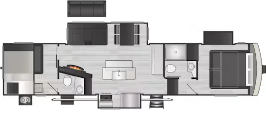 Keystone Arcadia 3570LT floor plan