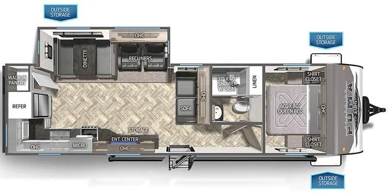 2024 Palomino Puma 28RKQS - Floor plan