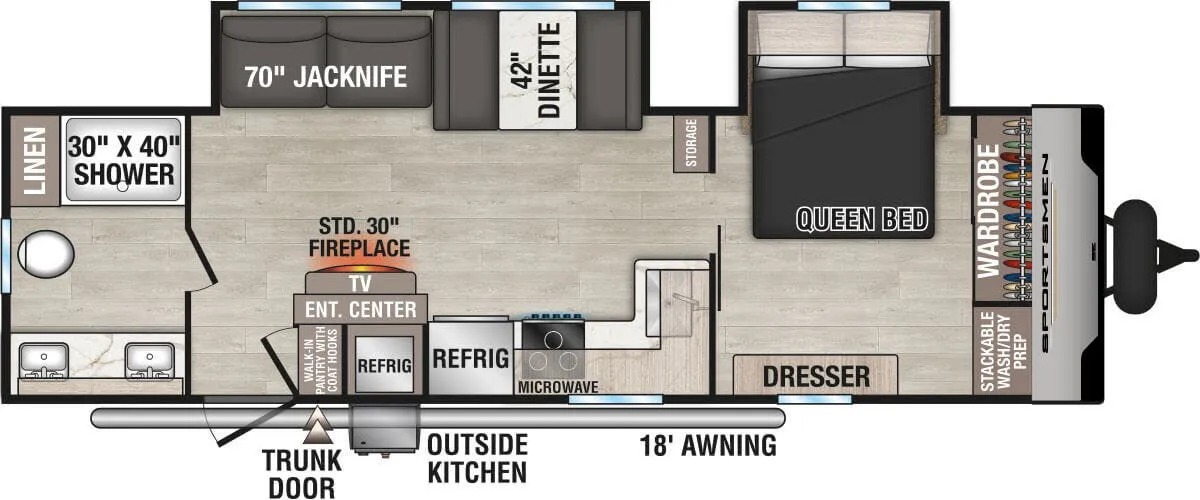 K-Z Sportsmen SE 292RBKSE floor plan
