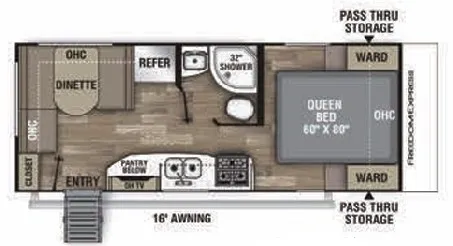 Coachmen Freedom Express Select 20SE floor plan