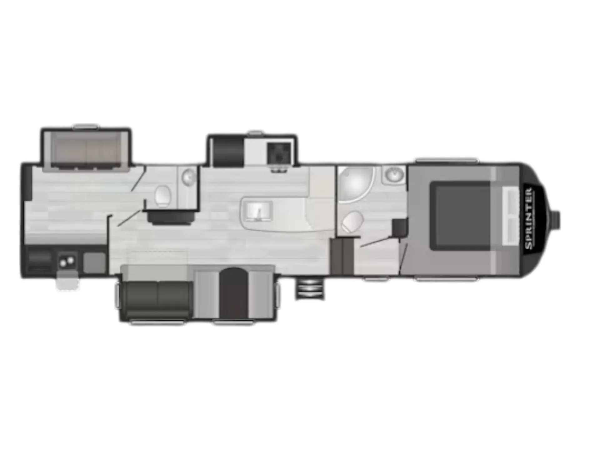 Keystone Sprinter 32BH floor plan