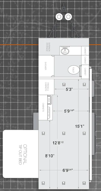 ATC Half Ton 7x20 floor plan