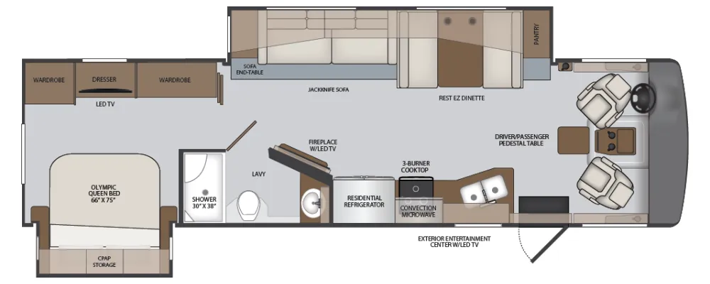 Holiday Rambler Vacationer 33C floor plan