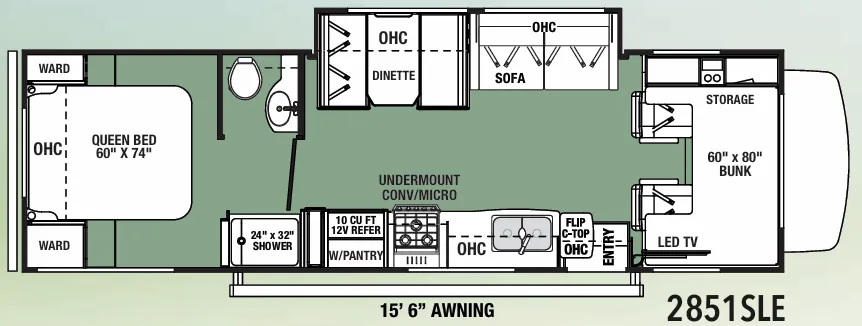 Forest River Forester LE 2851SLE floor plan