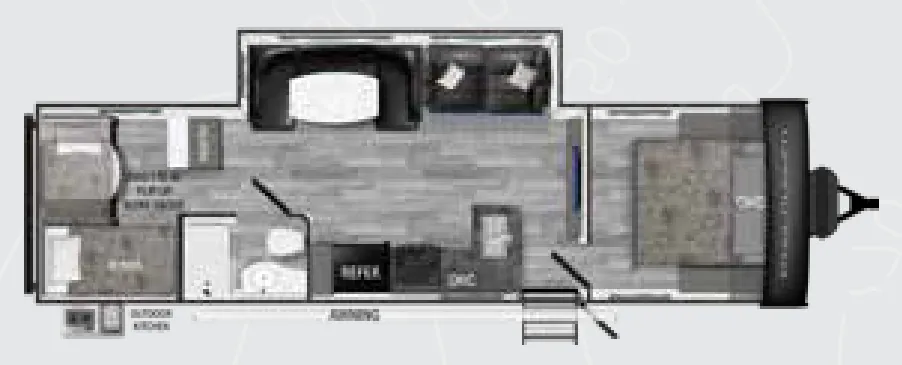 2024 Heartland Trail Runner 30RBK - Floor plan