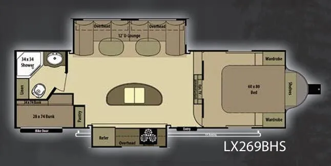 Highland Ridge Open Range Light LX269BHS floor plan
