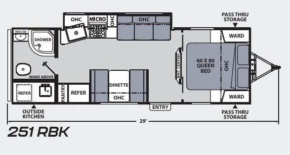2021 Coachmen Apex Ultra-Lite 251RBK - Floor plan