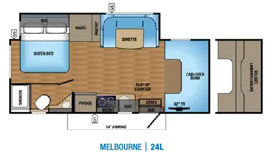 Jayco Melbourne 24L floor plan