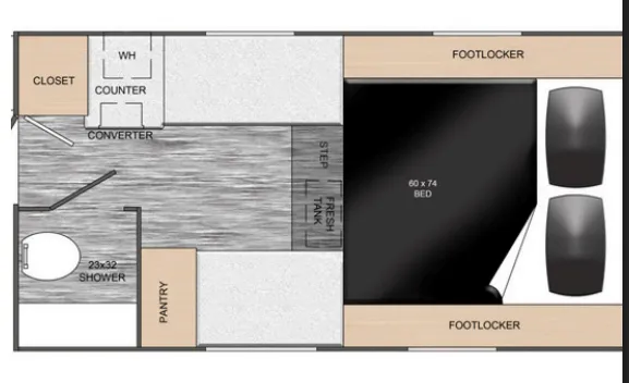 Travel Lite 775X 775X BASE floor plan