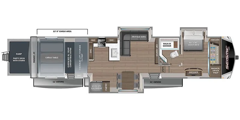 Jayco Seismic 399 floor plan
