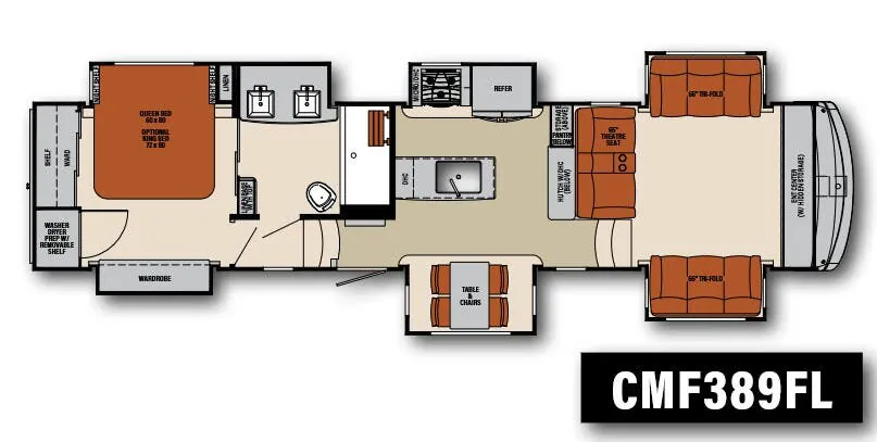 Palomino Columbus 1492 CMF389FL floor plan